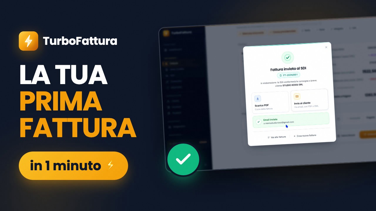 Video tutorial: la tua prima fattura elettronica in un minuto con TurboFattura
